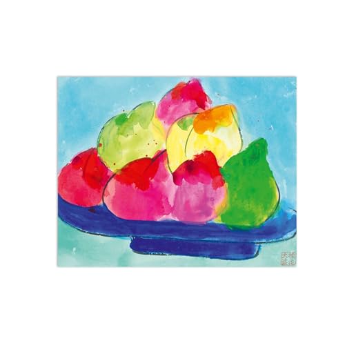 Impression sur Toile Nature Morte aux Pêches Tableau 70x90cm