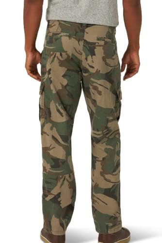 Pantalon cargo Flex marron devant plat avec poche technique intégrée