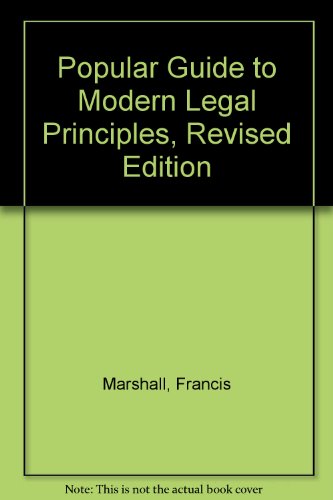 Popular Guide to Modern Legal Principles, Revis... B0030M3DQI Book Cover