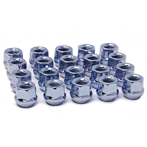 WheelGuard 1107, Zinc Finish, Open-end Acorn Bulge Lug Nut, M12x1.5 Thread, 3/4 Hex (Pack of 20)