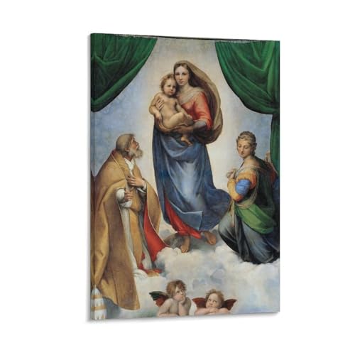 Poster Madonna of The Sixtine Chapelle Raphaël 40x60cm