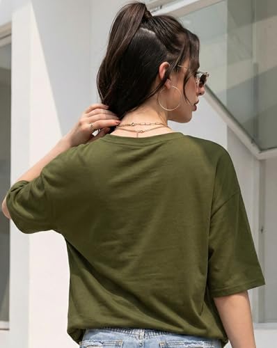 Image of AUSK Oversized T-Shirt for Womens || Graphic Front Printed Loose fit Womens Tshirt