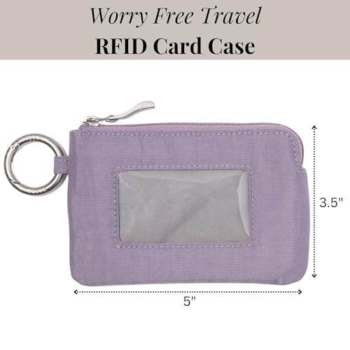 Image of RFID Card Case - Lightweight 5 inchx3.5 inch Wallet with Keyring