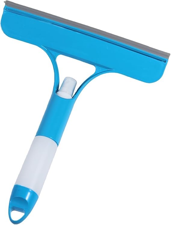 3-in-1 Window Cleaning Wiper with Spray Bottle | Glass, Mirror, Bathroom & Car Windshield Cleaner | Multipurpose Home Cleaning Tool (Blue Colour)-image-45