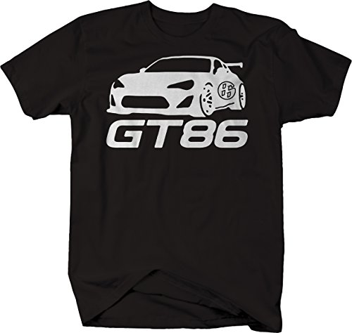556 Gear GT86 BRZ Sports Car Racing Tshirt - Medium Jet Black
