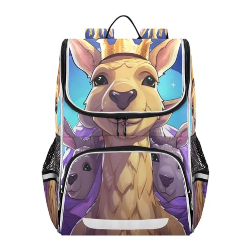 Sac à dos méduse doodle avec grand compartiment de rangement scolaire