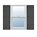 Ekena Millwork Lifetime Vinyl LJ4S14X05900TG Standard Four Board Joined, Board-n-Batten Vinyl Shutters, w/Installation Shutter-Lok