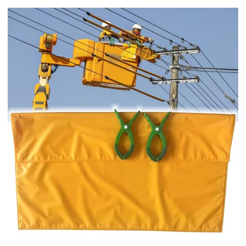 Manta aislante para líneas eléctricas de alta tensión rectangular con clips amarilla comercial 2