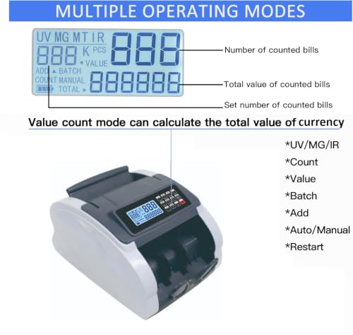 Image of swaggers Updated Heavy Duty Note /Currency /Cash /Money Counting Machine with Fake Note DetectionFor All Old /New Notes. 1 Year offsite Warranty