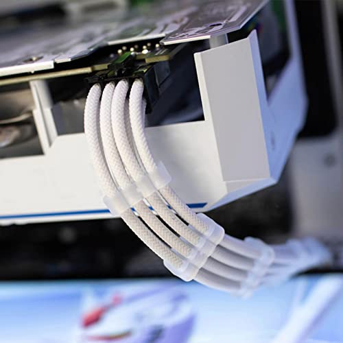 Image of CALANDIS 24 Pcs Cable Comb GPU 6 Pin 8 Pin Motherboard 24 Pin for 3.0 to 3.6mm Clip Black | Cable Ties & Organizers | Computer Cables & Connectors