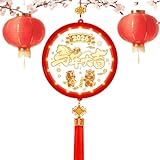 Yidueace Luces Decorativas LED - Luminoso LED del Año del Caballo 2026,s de la Buena Suerte - Para Coches Alfeizar Dormitorio Balcones Entradas Pared Jardín Patio Senda Porche