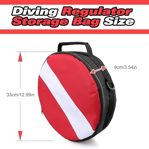 Sac régulateur de plongée matelassé avec sangle ajustable