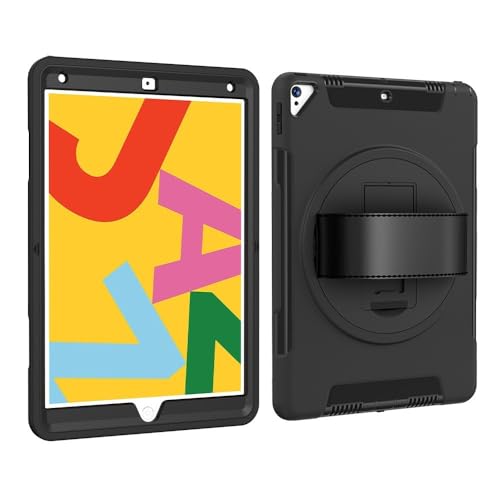 Coque iPad Air 13 M3 2024 antichoc avec dragonne de protection pour professionnels nomades