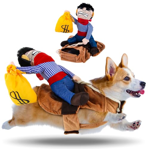 Disfraz Halloween Perro Pequeño, SilverChry Disfraz Halloween Perro, Ropa para Perros, para Fiesta de Cosplay para Mascotas (M, Caballero)
