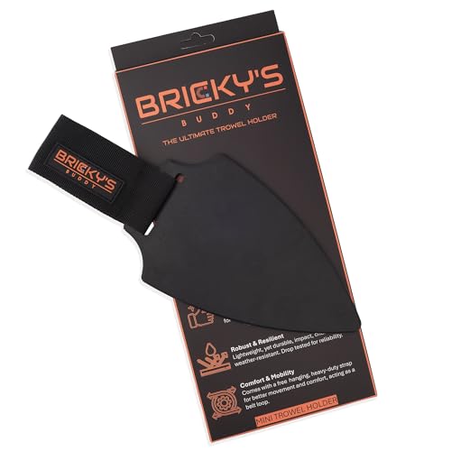 Brickys Buddy MINI Magnetic Trowel Holder Heavy Duty Tool Belt Accessory for Bricklayers Durable Weather-Resistant Hands-Free Holster for Easy Access & Improved Jobsite Efficiency