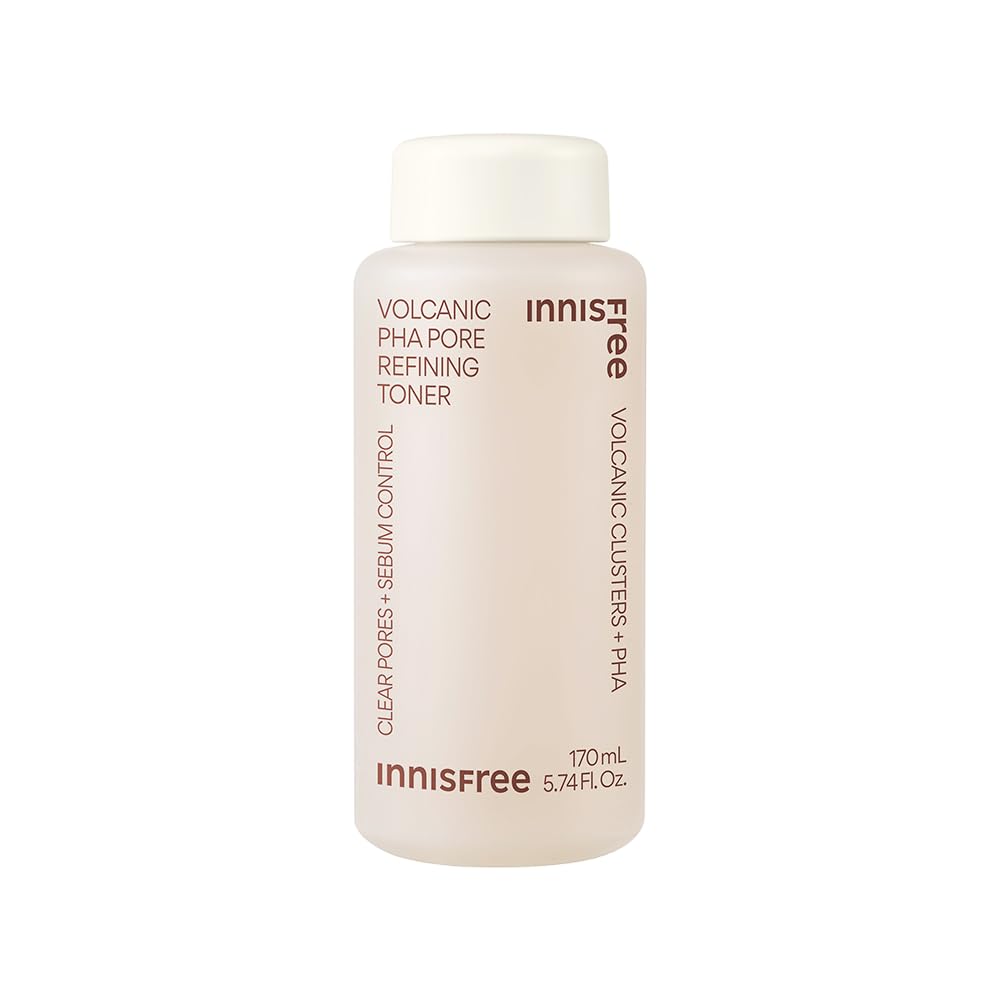 Innisfree Jeju Volcanic PHA Pore Refining Toner 170ml for Pore Smoothing - Reduces Blackheads & Oil build-up-image-15