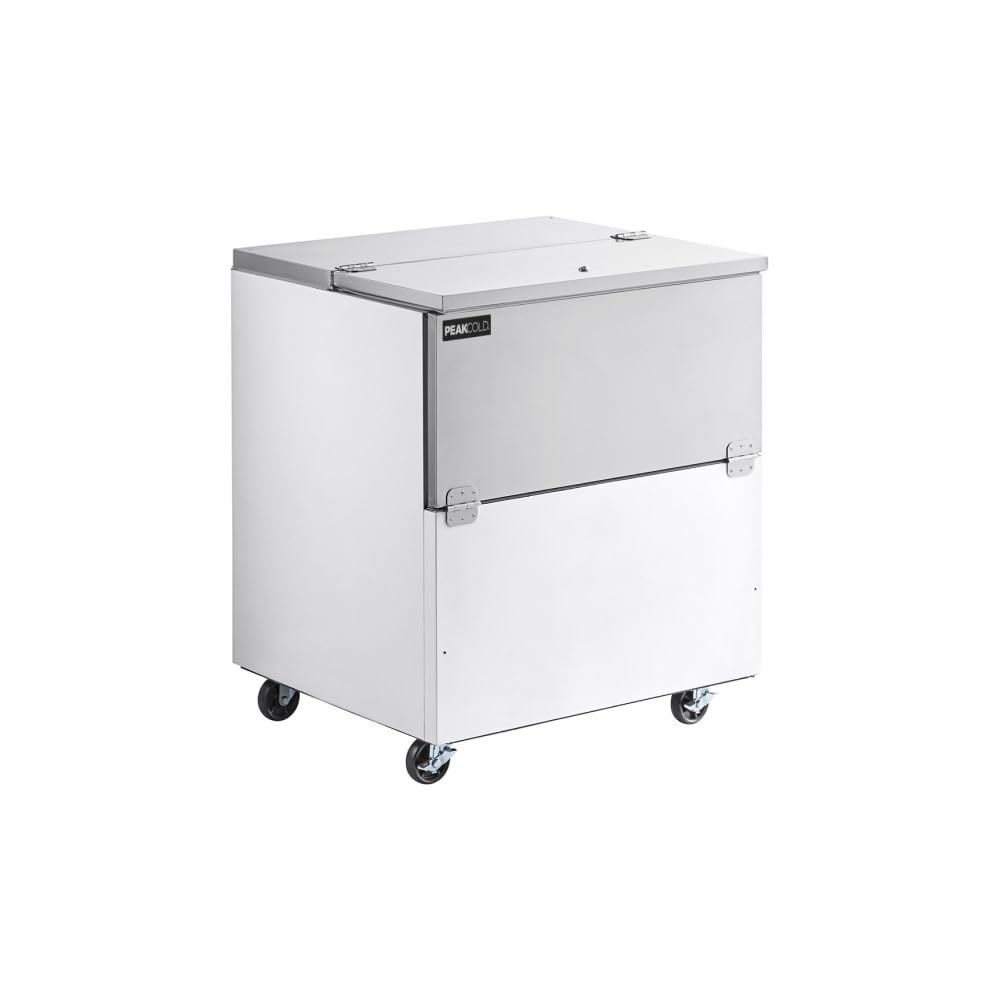 PEAKCOLD School Cafeteria Milk Cooler and Refrigerator - 34