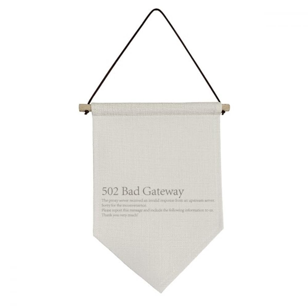 Drapeau en toile Programmer 502 Bad Gateway no/no déco murale textile
