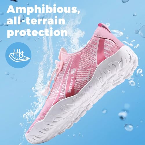 Image of WateLves Water Shoes Mens Womens Beach Swim Shoes Quick-Dry Aqua Socks Pool Shoes for Surf Yoga Water Aerobics