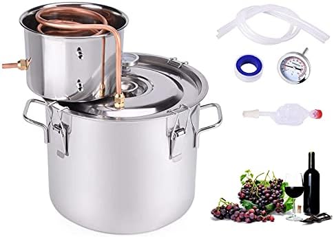 Tubular Distillation Tower, 2 Inch Stainless Still Moonshine Reflux Distilling Column Brew, Wine Making Tool Set