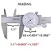 Clockwise Tools DDLR-0605 Pro Dial Caliper 0-6 Inch Double Shock Proof Stainless Steel Body SAE Measuring Tool