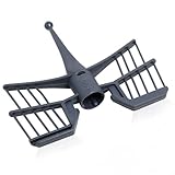 Mariposa Mezcladora, Batidor de Mariposa compatible con Ther/momix TM31/TM5/TM6,robot de cocina Mon/sieur Cuisine Con/nect y Smart, robot del L1dl, Silver/crest (Gris)