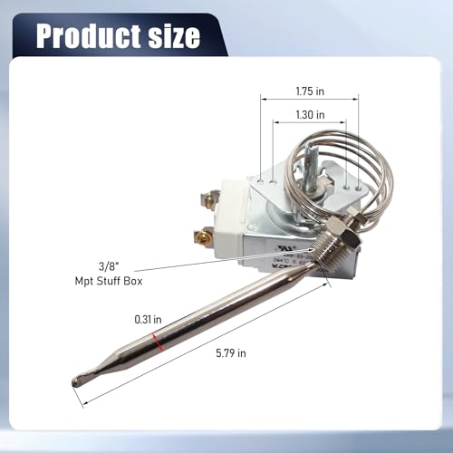 Thermostat Rx-2-24 de remplacement avec raccord 3/8" Mpt Stuff Box