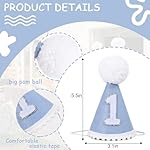 Boy/Girl 1st Birthday Hat - Baby First Birthday Party Decorations,One Party Hat For Boys/Girls - Image 2