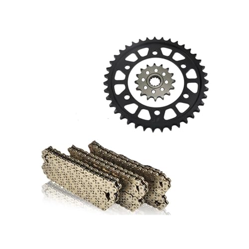 Chaîne 530 et pignons de moto YZF-R6 en acier renforcé pour une transmission fluide