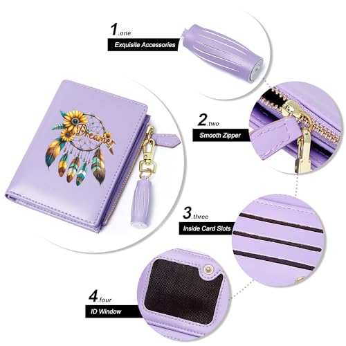 Personalized Women's Wallet with Accessory Patterns,Holiday Gift, Birthday Gift for Mom, Wife, Girlfriend, Graduation Gift for Classmates and Teachers 1062f2