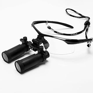 ORILAO 6X Binocular Loupes Magnifying Glasses Magnifier Black with Bag