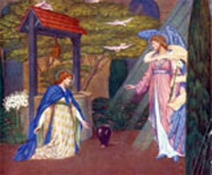 Peinture à l'huile Mary at The Well tableau décoration salon 36x48