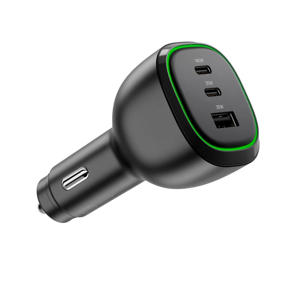 165W Car Charger USB-C USB-A