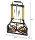Stanley Faltbarer Sackkarre SXWTD-FT580 - Max. 70KG - 41 x 40 x 102 cm - Reifen für jedes Gelände - inkl. Gummiband - Schwarz/Gelb