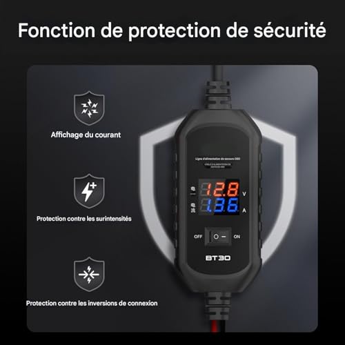 Batería auto de memoria cable de alimentación y conector para mantenimiento de camiones 2