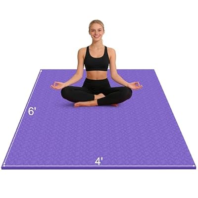 RINREA Large Gymnastics Mat for Gymnastics Bar, 6'x4' Extra Thick Exercise Mat for Home Gym Workout