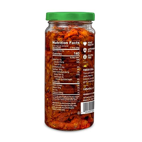 image for CALIFORNIA SUN DRY Sun Dried Tomatoes, Julienne Cut with Herbs, 8.5 Ou