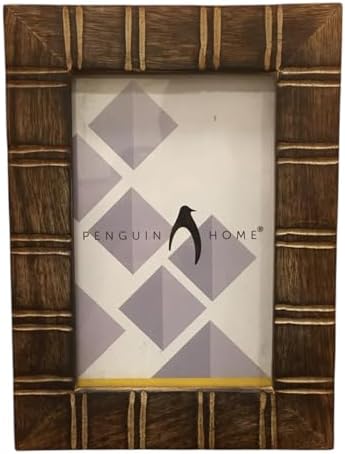 Penguin Home Mangowood 4×6 Picture Frame Natural Finish Front Edge Style Handmade Wooden Frame for Wall or Tabletop Ideal for Home Decor, Gifts