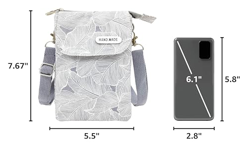 Image of Roomy Cell Phone Purse Wallet Small Crossbody Bags For Women teen girlsl | Small crossbody bags for women with Shoulder Strap,mini thread wallet,cute canvas travel purse tiny purse