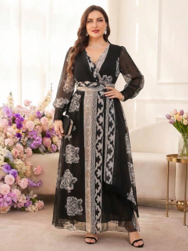 Image of TOLEEN Women's Plus Size Sequin Dress Luxurious Style Formal Cocktail Evening Party Maxi Dresses