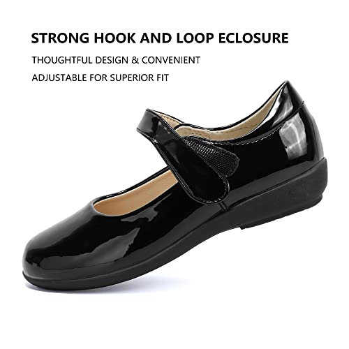 PANDANINJIA Sandy Girls Mary Jane Flats School Uniform Shoes