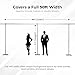 OnlineEEI 8 Foot Tall Fixed Height Collapsible Pipe and Drape Backdrop Kit 8x50 (No Drapes) (BBD9990850C)