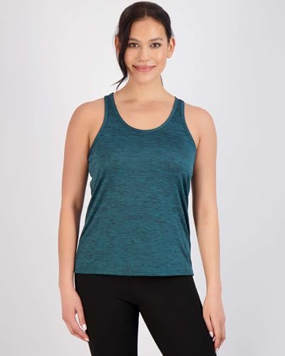 Image of Real Essentials 5-Pack Women's Racerback Tank Top Dry-Fit Athletic Performance Yoga Activewear (Available in Plus Size)