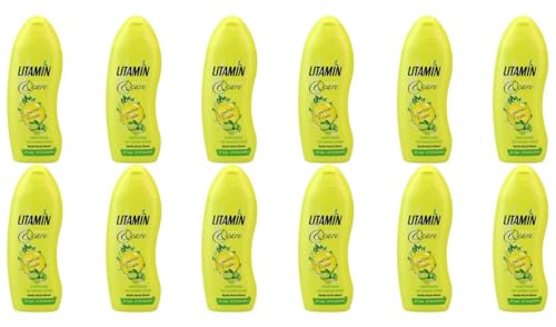 12x Litamin wellness Care Limetten Frische,Duftöl-Dusche mit Limetten-Extrakt 250ml (12er Pack)