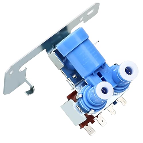 Romalon WR57X33326 Refrigerator Water Inlet Valve Dual Solenoid WR57X10032 for GE Hot-point Replaces WR57X10051 AP3672839 PS901314 AH304374 AP3192626 | 3-Year Free Replacement Risk-Free Purchase