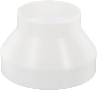PATIKIL 7" to 4" Duct Reducer, ABS Ducting Airflow Tube Increaser Adapter Pipe Fitting for HVAC Heating Cooling Air Ventilation Systems