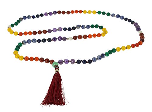 Tierra Zen BI109 Japa Mala 7 Chakras avec Pierres variées, Multicolore Cover