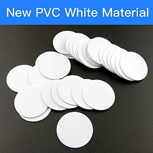 100 pz NTAG 215 NFC Round Card Tag 25mm PVC NFC