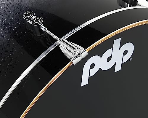 pacific drums amp percussion pdp concept maple 3-piece rock silverblack fade drum set shell pack pdcm24rksb