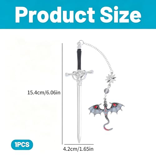 Image of Metal Bookmarks, Aesthetic Book Marks with Silver Stegosaurus Design, Reading Accessories for Fantasy Novel Readers, Students and Teachers, Book Markers for Daily Reading and Gift Giving